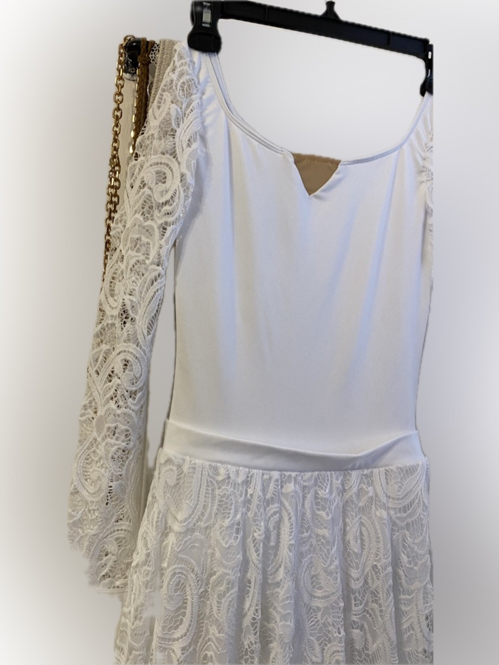 Sale! Elegant White Lace Long Sleeve Dress